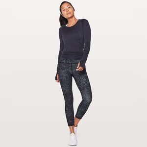 Lululemon Train Times 7/8 Pant 25" Mineralize Multi / Black Size 2